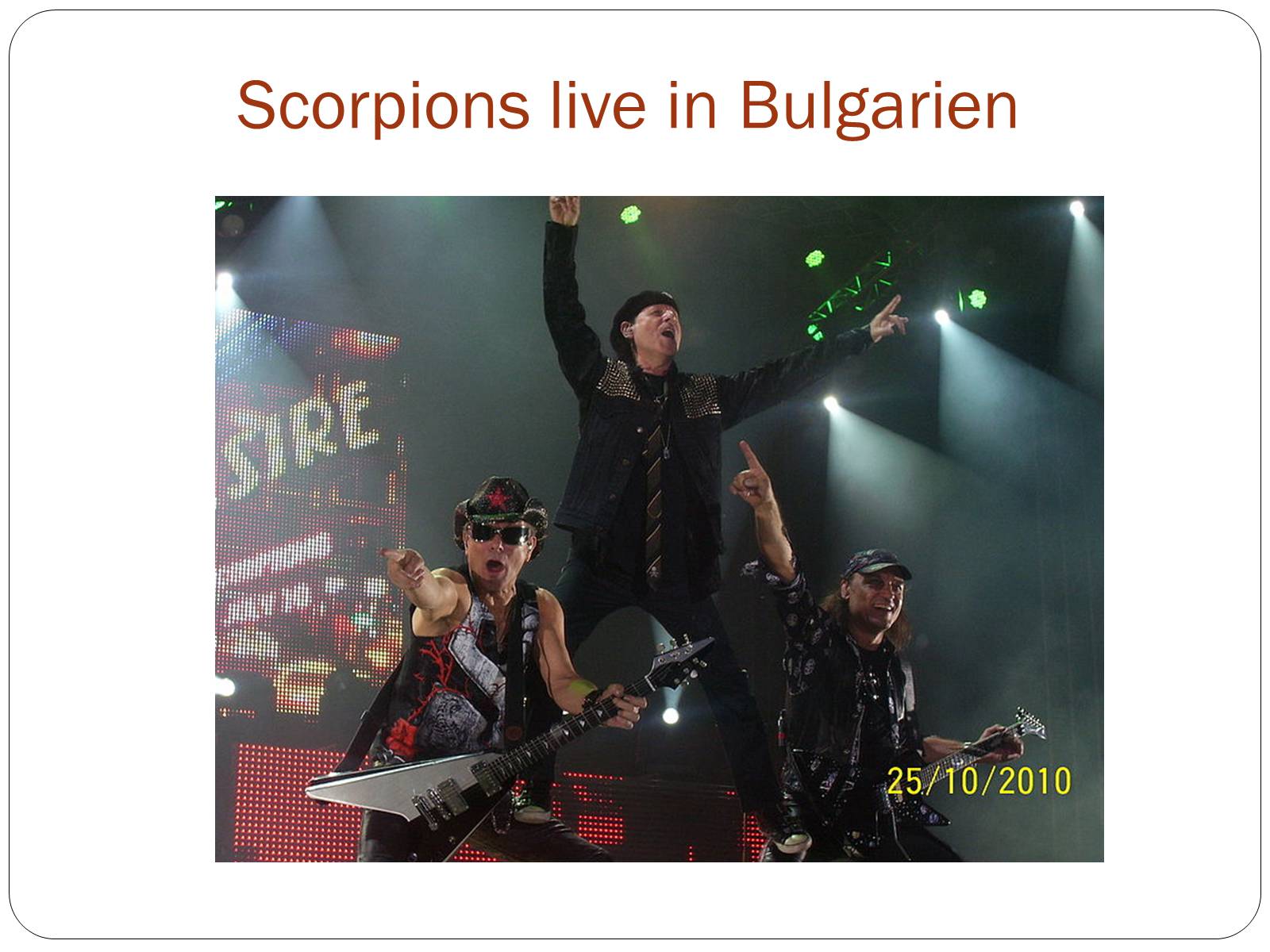 Презентація на тему «Scorpions» - Слайд #10 Презентація на тему «Scorpions» - Слайд #10