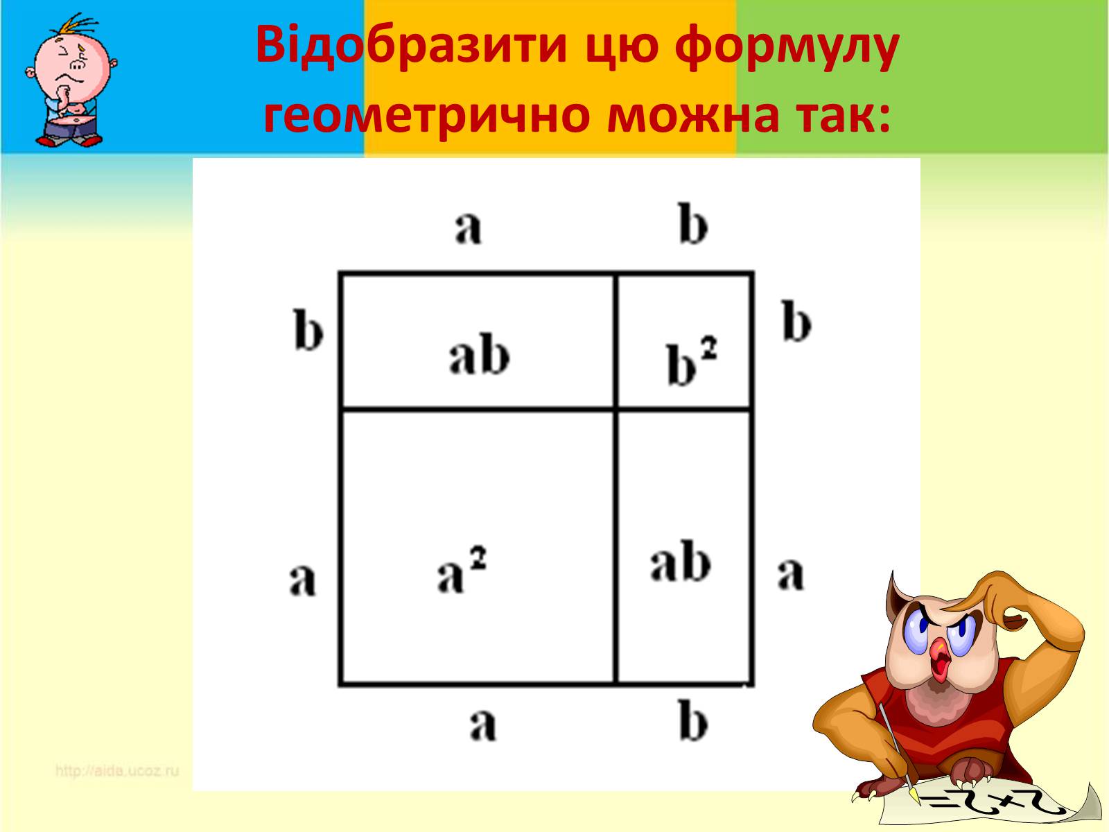 Презентація на тему «Формули скороченого множення» (варіант 3) - Слайд #4 Презентація на тему «Формули скороченого множення» (варіант 3) - Слайд #4