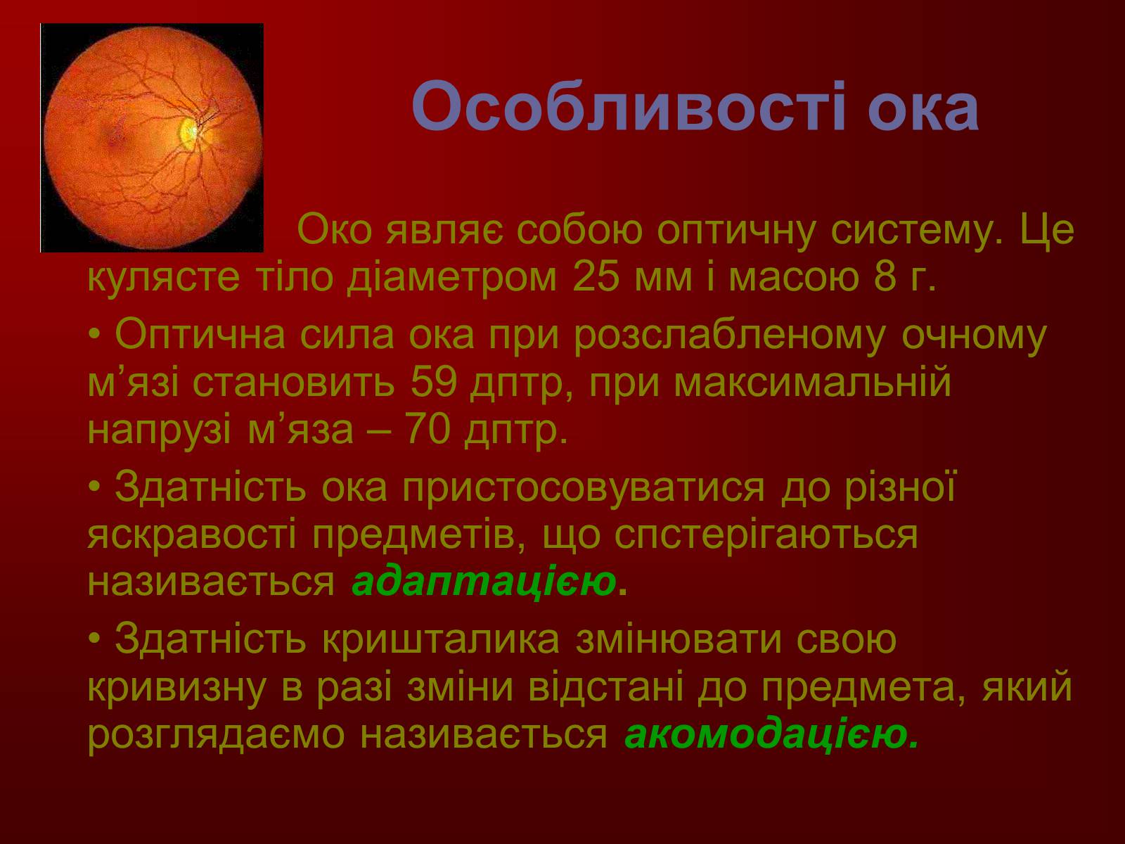 Презентація на тему «Геометрична оптика» - Слайд #39 Презентація на тему «Геометрична оптика» - Слайд #39