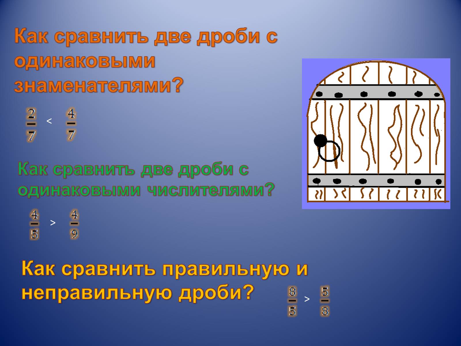 Презентація на тему «Обыкновенные дроби» - Слайд #6 Презентація на тему «Обыкновенные дроби» - Слайд #6