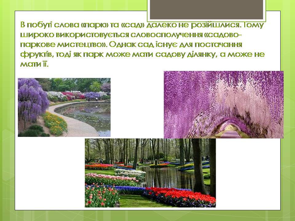 Презентація на тему «Паркова культура» (варіант 14) - Слайд #3 Презентація на тему «Паркова культура» (варіант 14) - Слайд #3