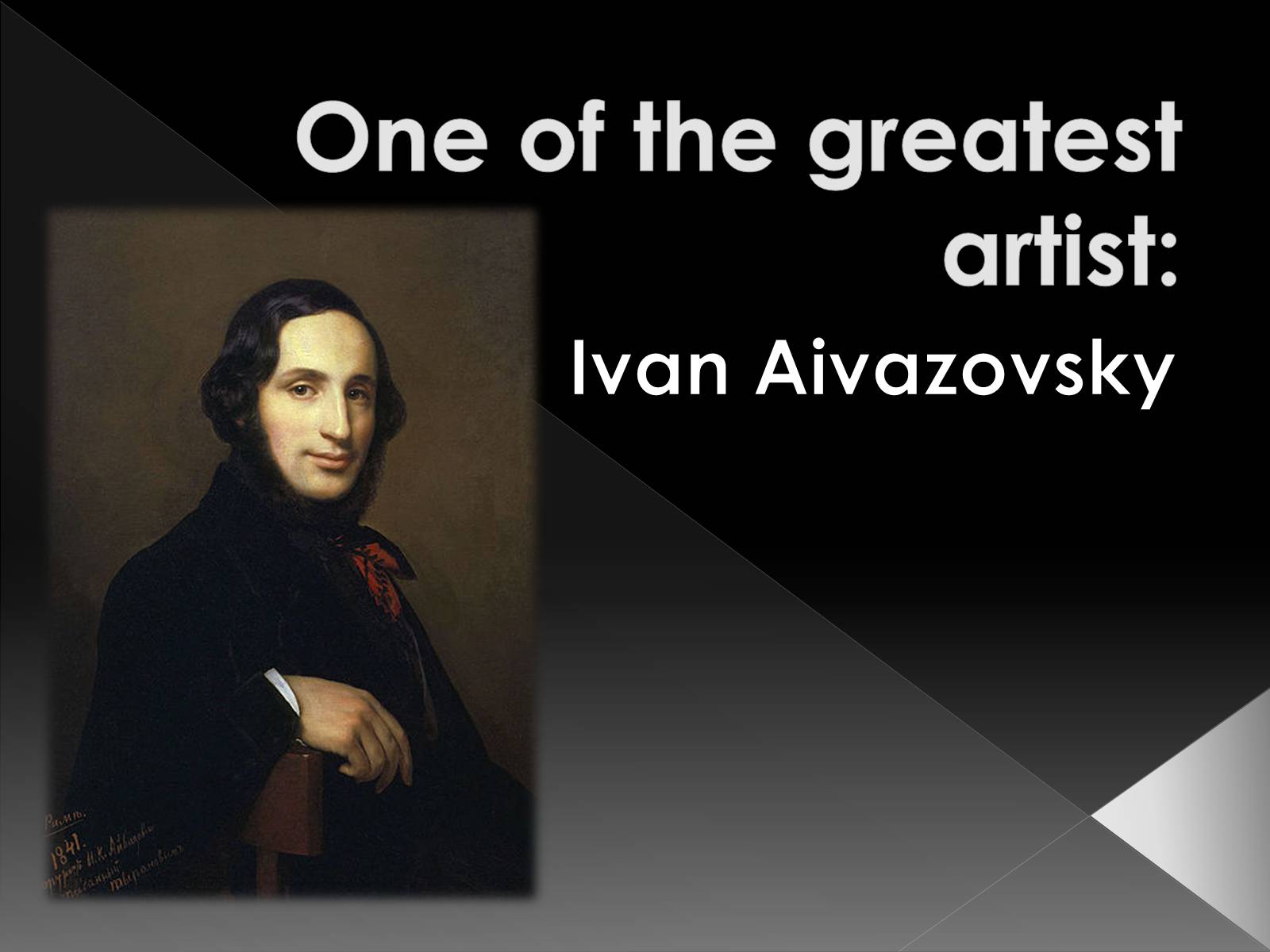 Презентація на тему «Ivan Aivazovsky» (варіант 3) - Слайд #1 Презентація на тему «Ivan Aivazovsky» (варіант 3) - Слайд #1