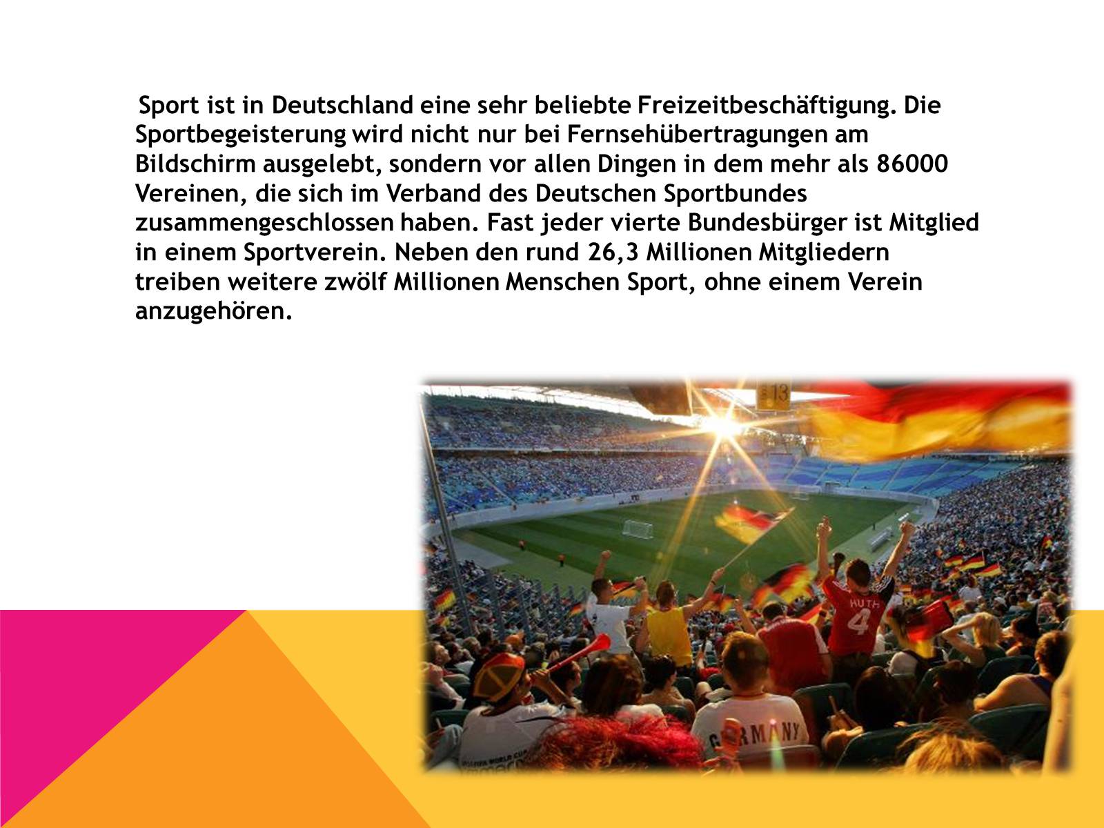 Презентація на тему «Sport in Deutschland» (варіант 1) - Слайд #2 Презентація на тему «Sport in Deutschland» (варіант 1) - Слайд #2