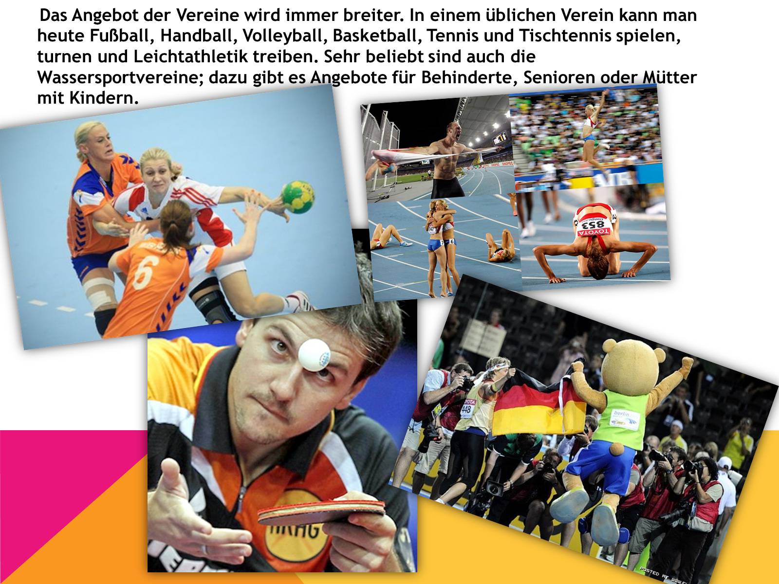 Презентація на тему «Sport in Deutschland» (варіант 1) - Слайд #6 Презентація на тему «Sport in Deutschland» (варіант 1) - Слайд #6
