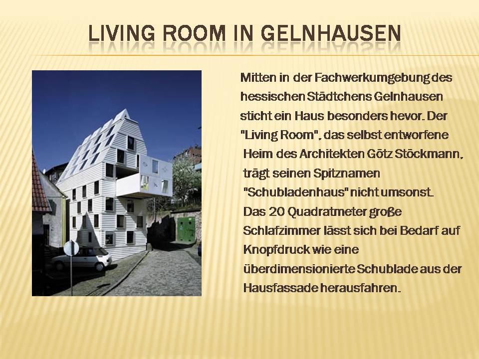 Презентація на тему «Architektur in Deutschland» - Слайд #6 Презентація на тему «Architektur in Deutschland» - Слайд #6