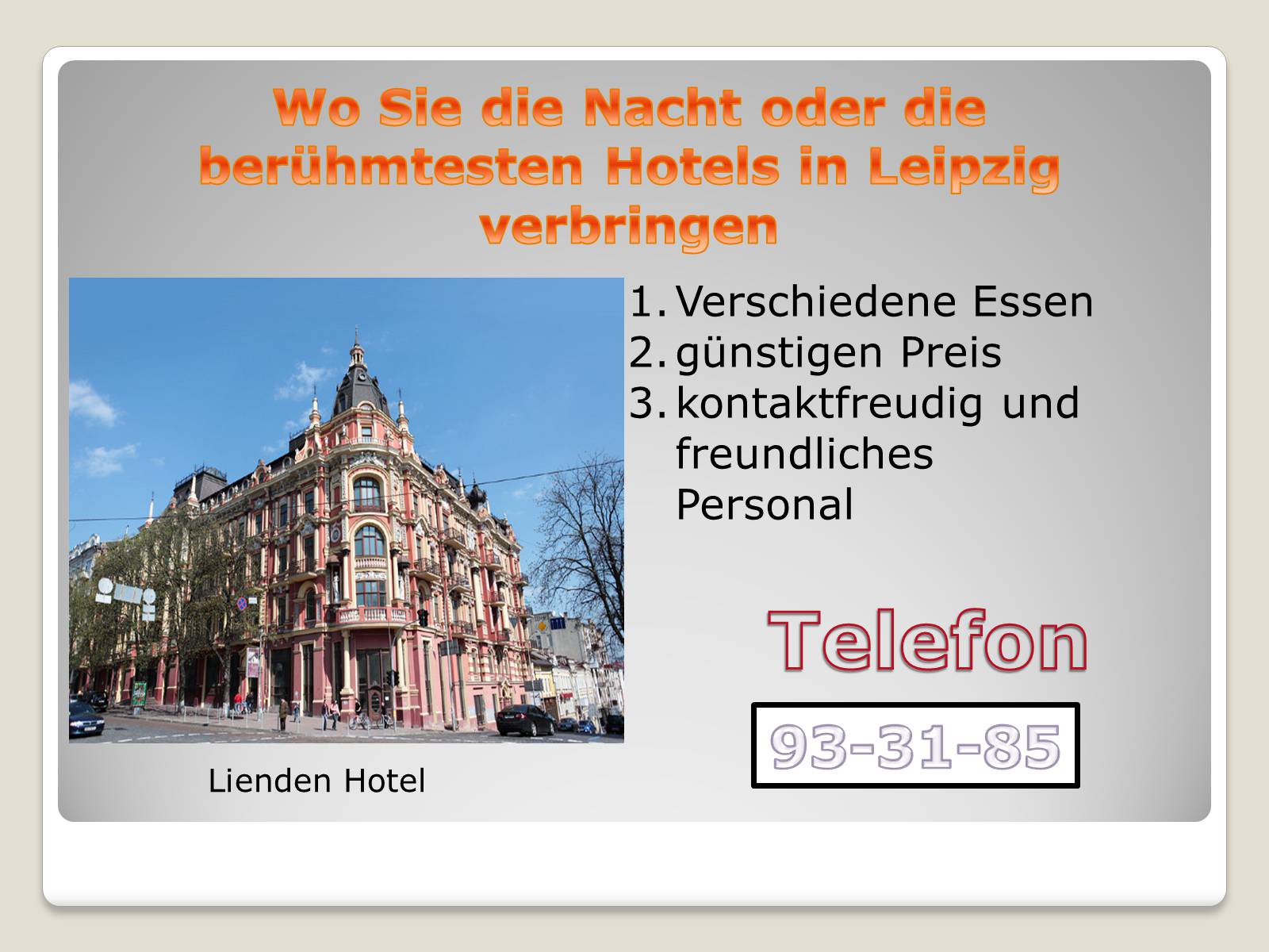 Презентація на тему «Interessante Tour durch Deutschland» - Слайд #37 Презентація на тему «Interessante Tour durch Deutschland» - Слайд #37