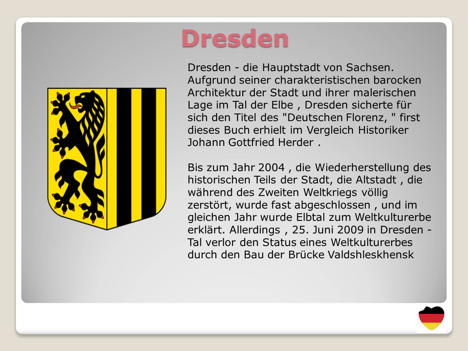 Презентація на тему «Interessante Tour durch Deutschland» - Слайд #38 Презентація на тему «Interessante Tour durch Deutschland» - Слайд #38