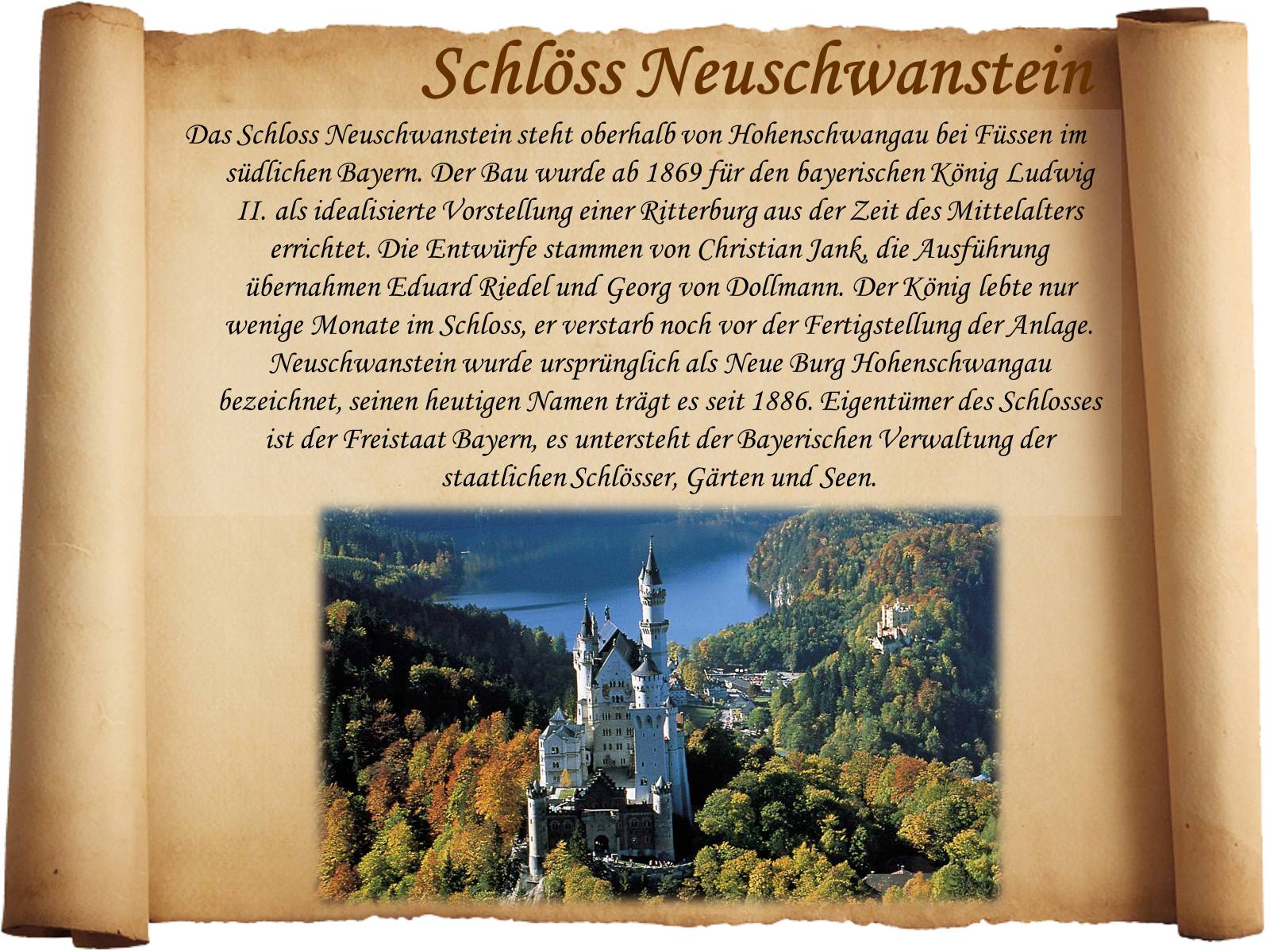 Презентація на тему «Schlosse Deutschlands» - Слайд #18 Презентація на тему «Schlosse Deutschlands» - Слайд #18