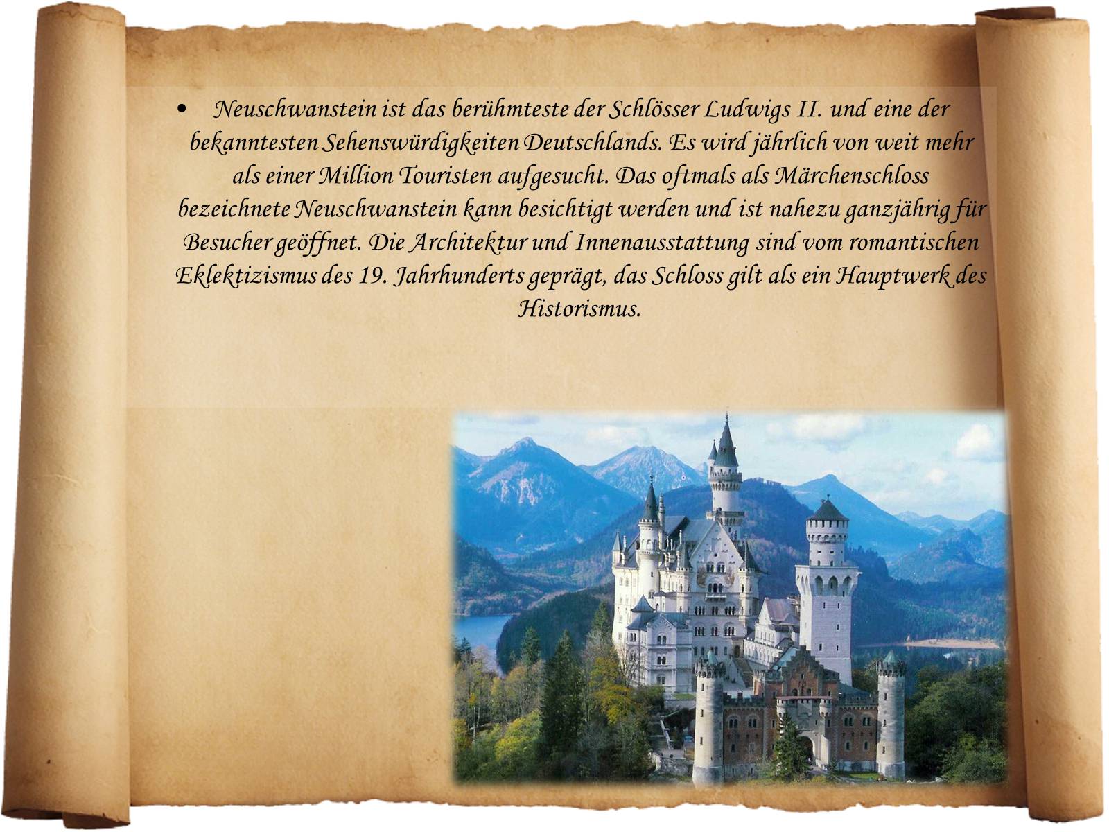 Презентація на тему «Schlosse Deutschlands» - Слайд #19 Презентація на тему «Schlosse Deutschlands» - Слайд #19