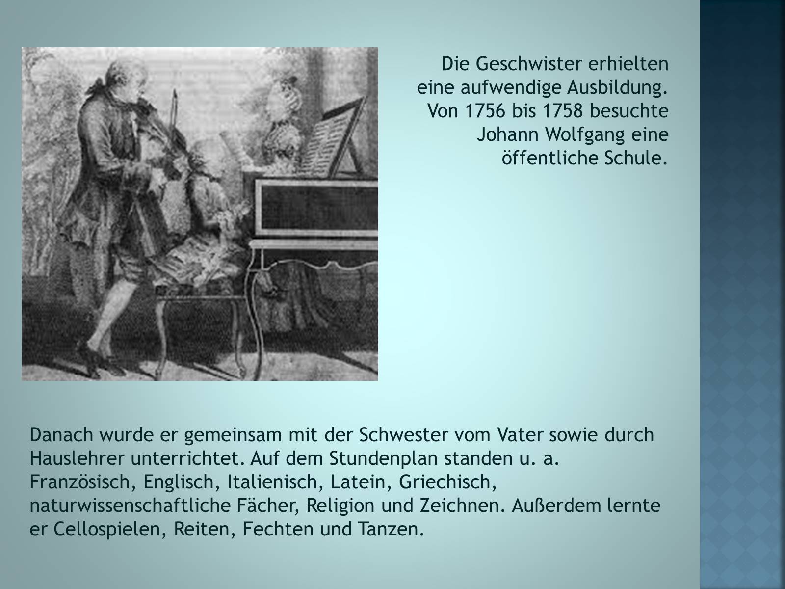 Презентація на тему «Johann Wolfgang von Goethe» (варіант 3) - Слайд #5 Презентація на тему «Johann Wolfgang von Goethe» (варіант 3) - Слайд #5