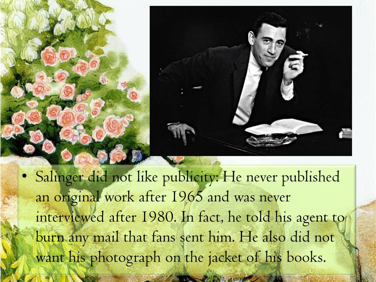Презентація на тему «Jerome David Salinger» - Слайд #5 Презентація на тему «Jerome David Salinger» - Слайд #5