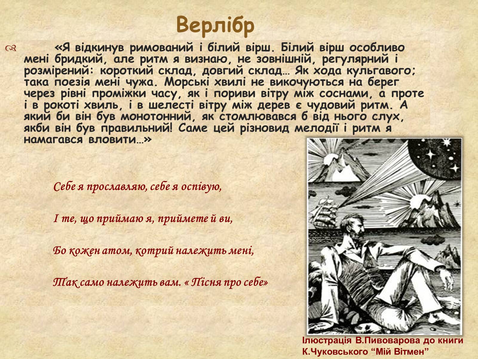 Презентація на тему «Волт Вітмен» (варіант 2) - Слайд #11