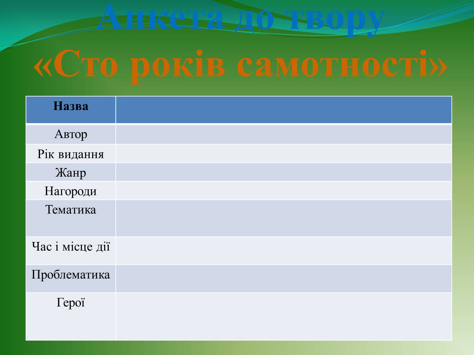 Презентація на тему «Проблематика твору Г. Гарсіа Маркеса «Сто років самотності»» - Слайд #4 Презентація на тему «Проблематика твору Г. Гарсіа Маркеса «Сто років самотності»» - Слайд #4