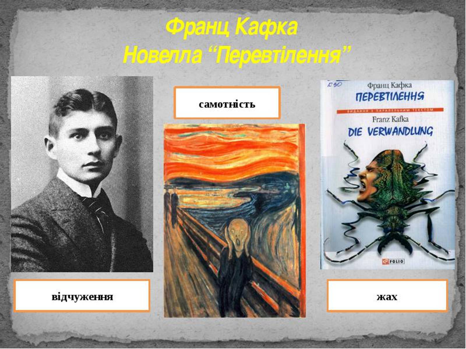 Презентація на тему «Франц Кафка» (варіант 1) - Слайд #6 Презентація на тему «Франц Кафка» (варіант 1) - Слайд #6