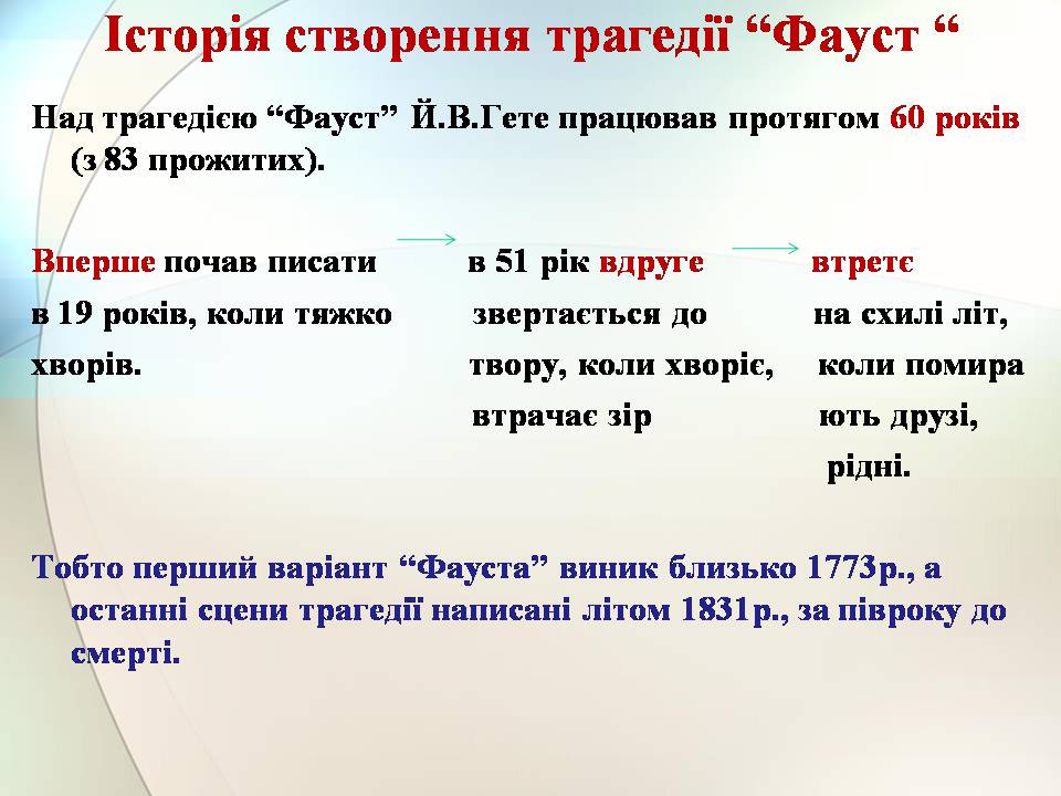 Презентація на тему «Гете. Життєвий та творчий шлях» - Слайд #9 Презентація на тему «Гете. Життєвий та творчий шлях» - Слайд #9