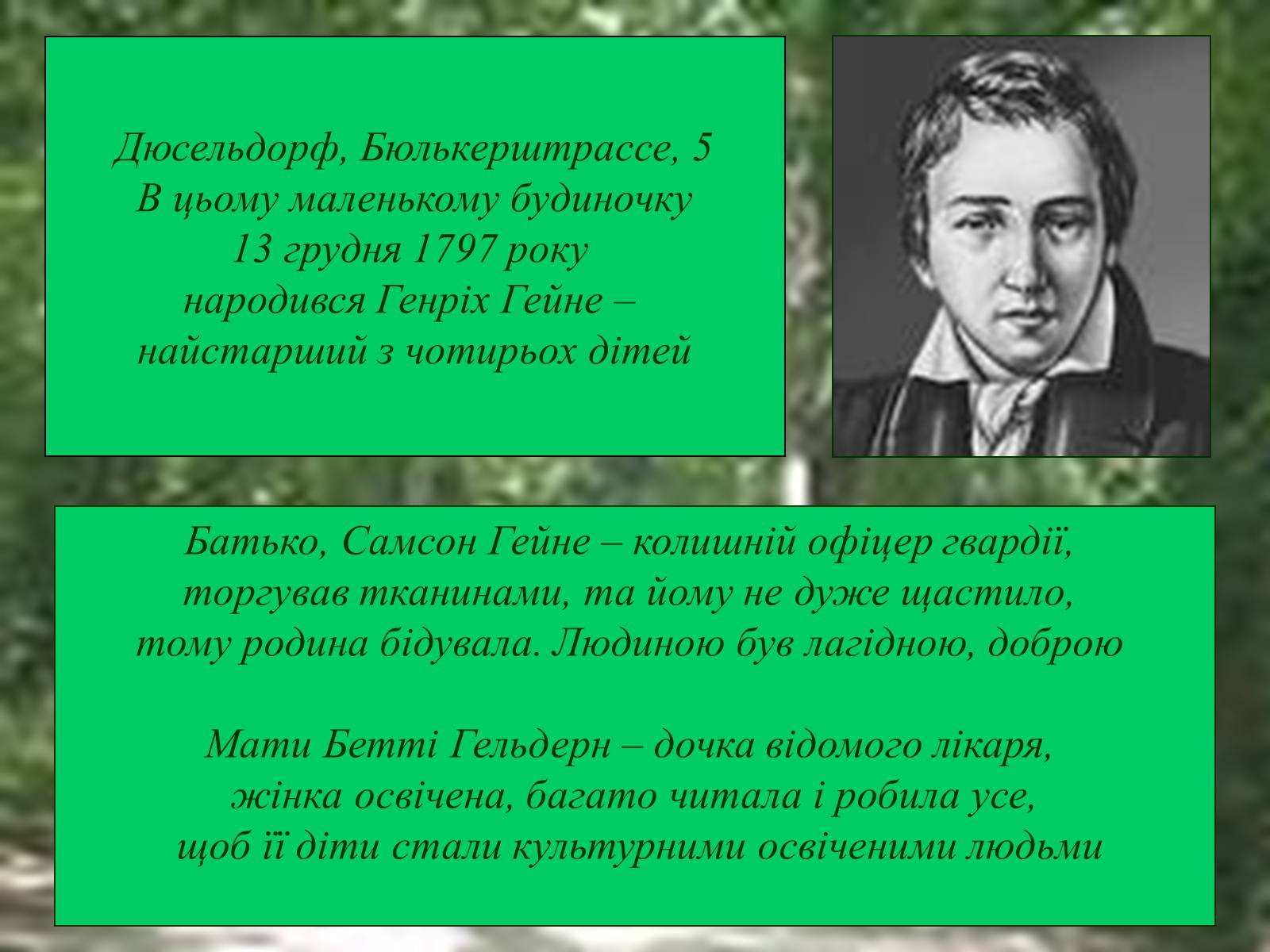 Презентація на тему «Генріх Гейне» (варіант 4) - Слайд #3 Презентація на тему «Генріх Гейне» (варіант 4) - Слайд #3