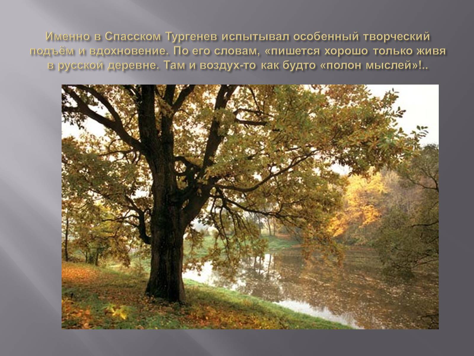 Презентація на тему «Тургенев» - Слайд #13 Презентація на тему «Тургенев» - Слайд #13