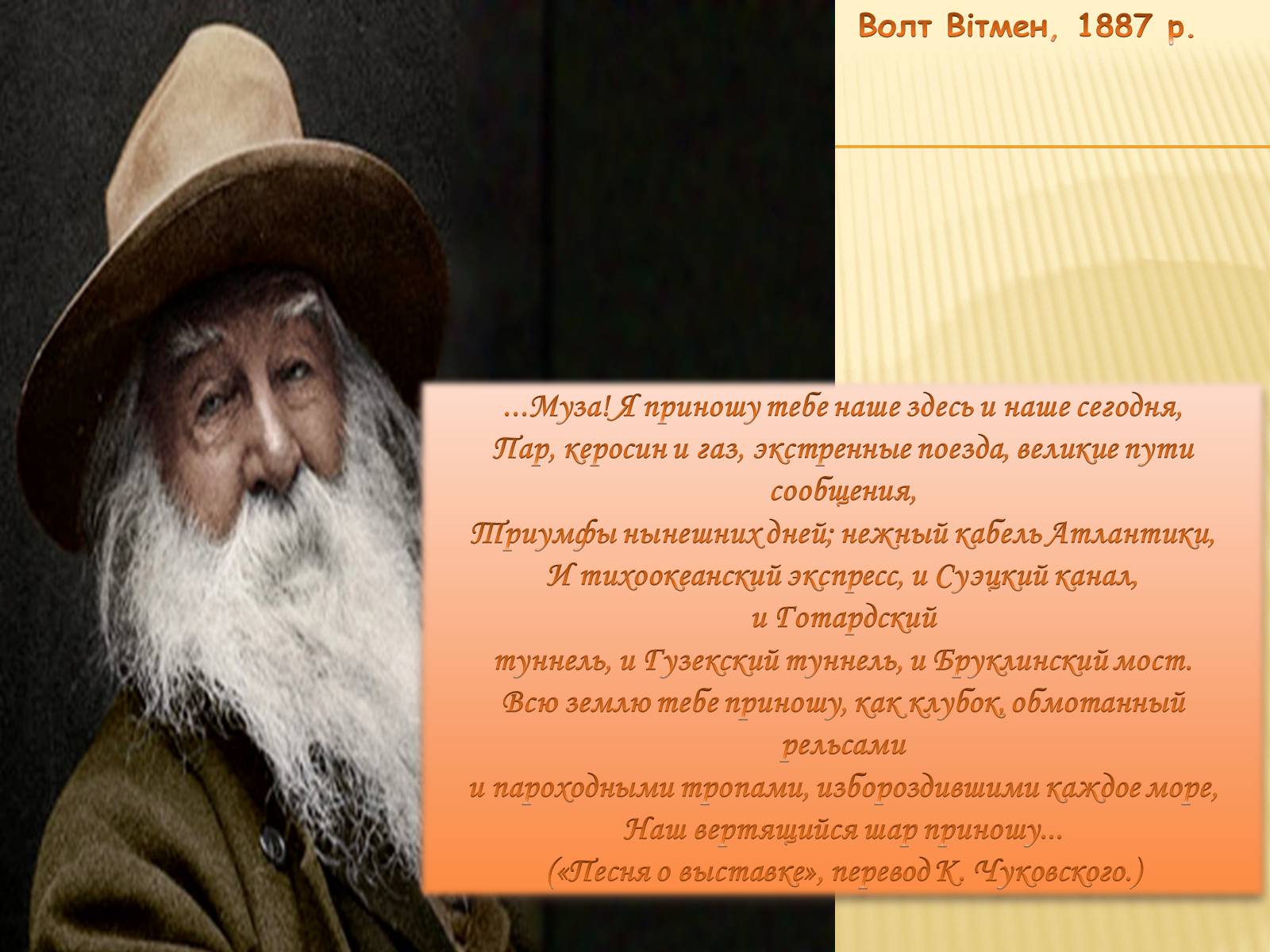 Презентація на тему «Життя Волта Вітмена» - Слайд #2 Презентація на тему «Життя Волта Вітмена» - Слайд #2