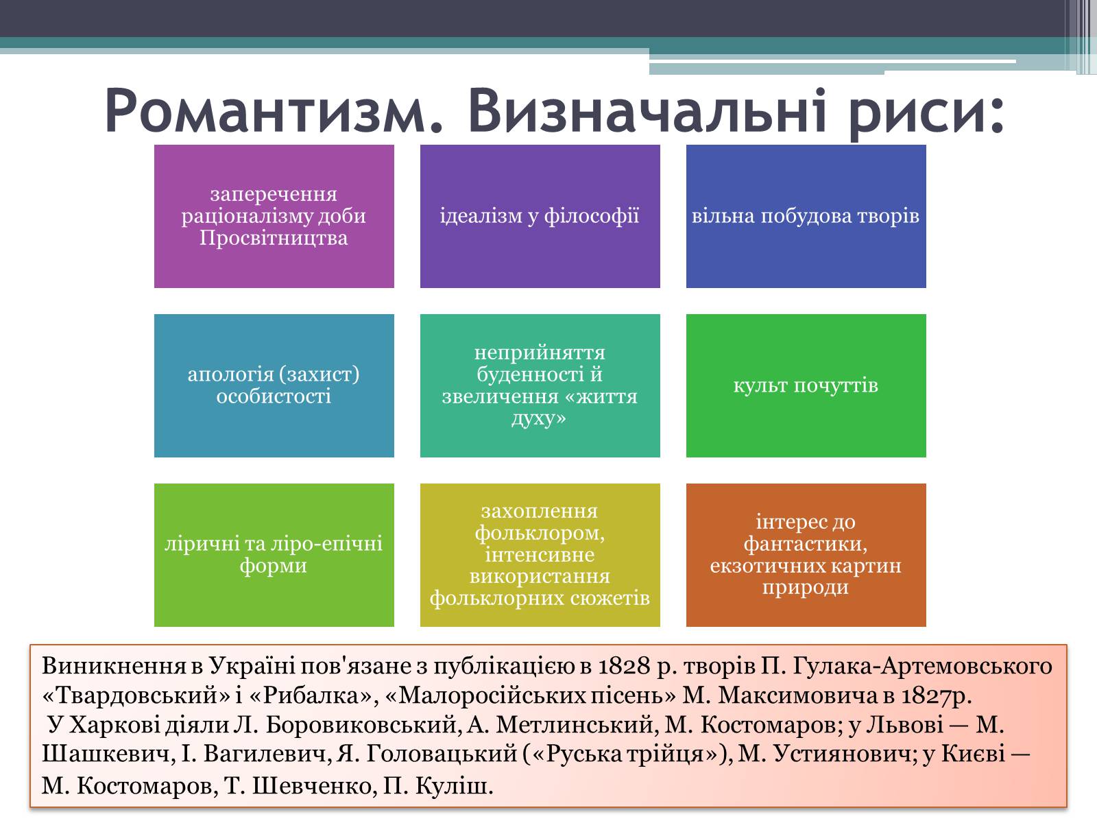 Презентація на тему «Літературні течії» - Слайд #7 Презентація на тему «Літературні течії» - Слайд #7