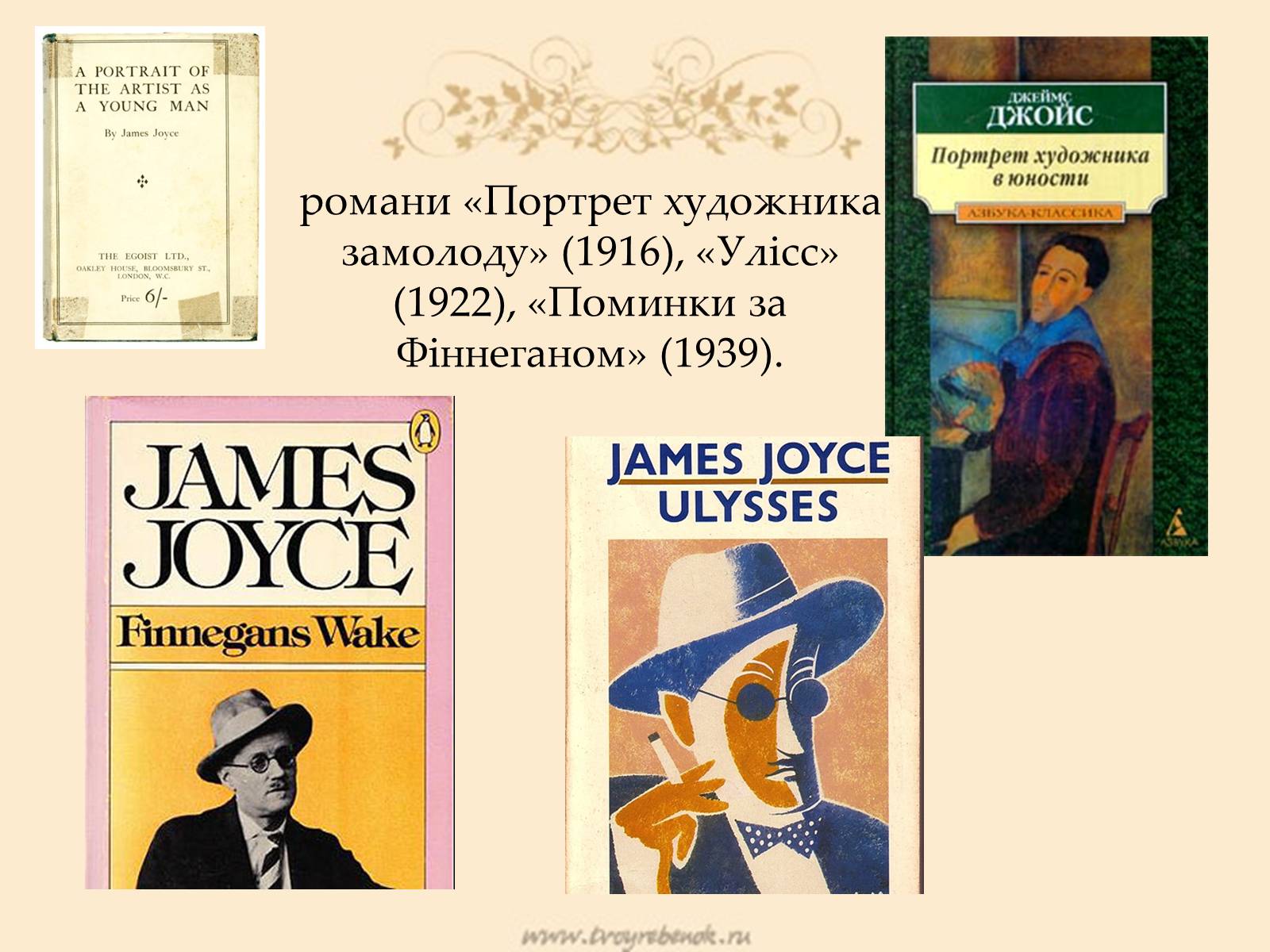 Презентація на тему «Джеймс Джойс» (варіант 5) - Слайд #20 Презентація на тему «Джеймс Джойс» (варіант 5) - Слайд #20
