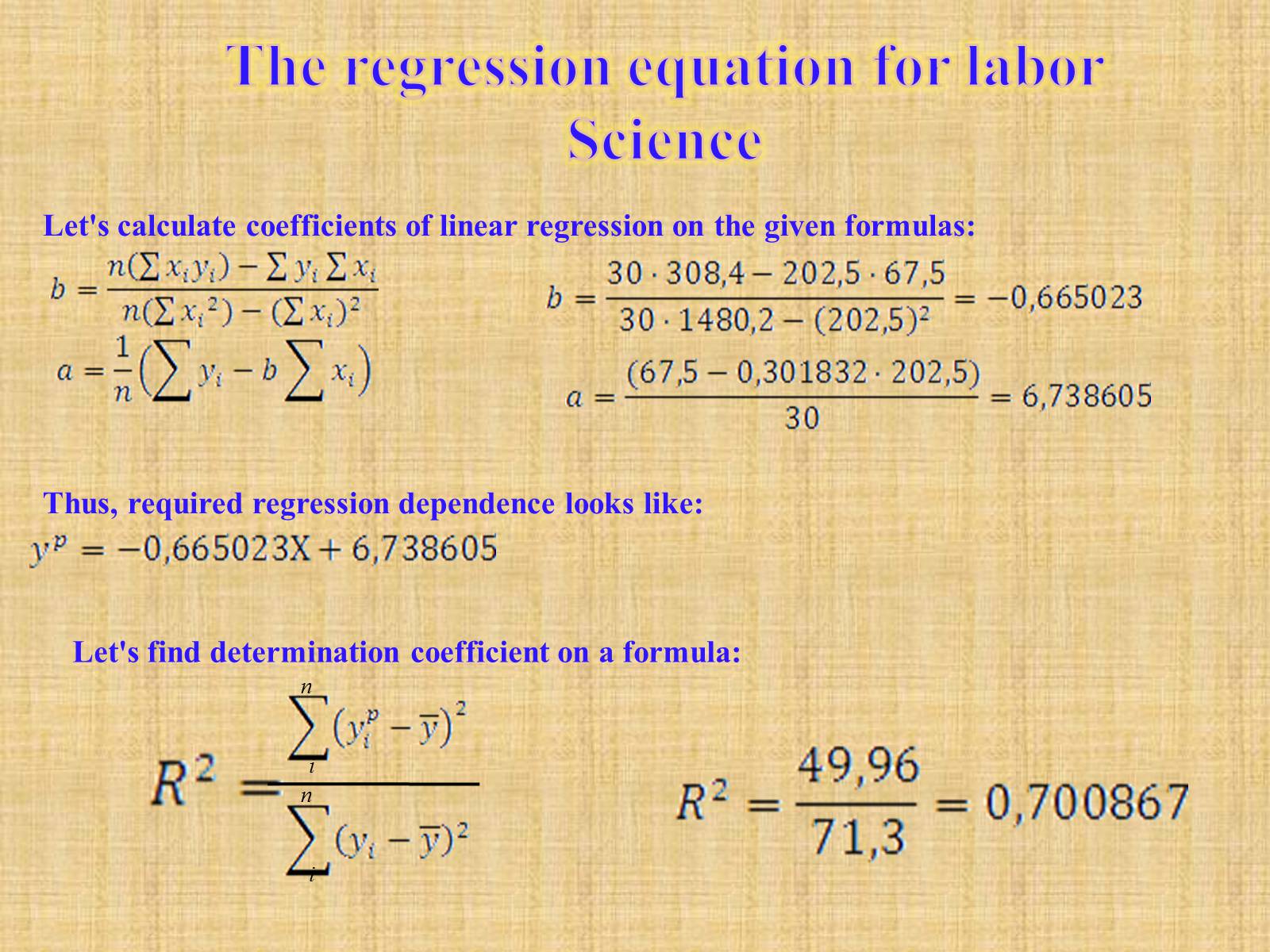 Презентація на тему «Simple Linear Regression as an example of the actual processes description» - Слайд #16 Презентація на тему «Simple Linear Regression as an example of the actual processes description» - Слайд #16