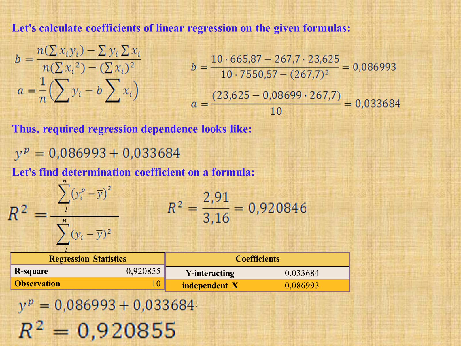 Презентація на тему «Simple Linear Regression as an example of the actual processes description» - Слайд #7 Презентація на тему «Simple Linear Regression as an example of the actual processes description» - Слайд #7