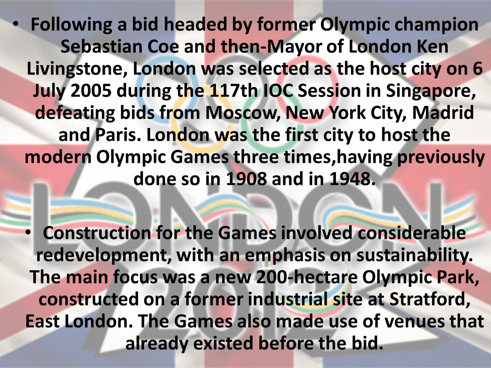 Презентація на тему «Olympics 2012» - Слайд #3 Презентація на тему «Olympics 2012» - Слайд #3