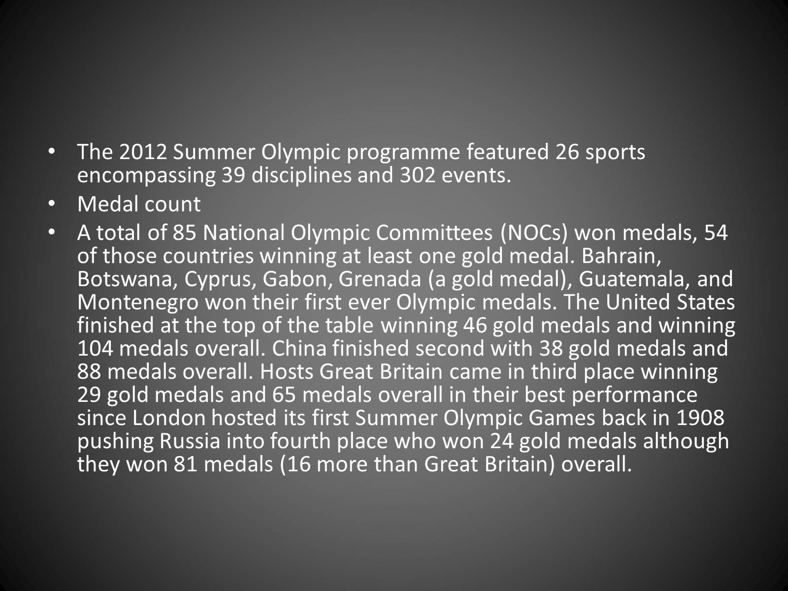 Презентація на тему «Olympics 2012» - Слайд #5 Презентація на тему «Olympics 2012» - Слайд #5