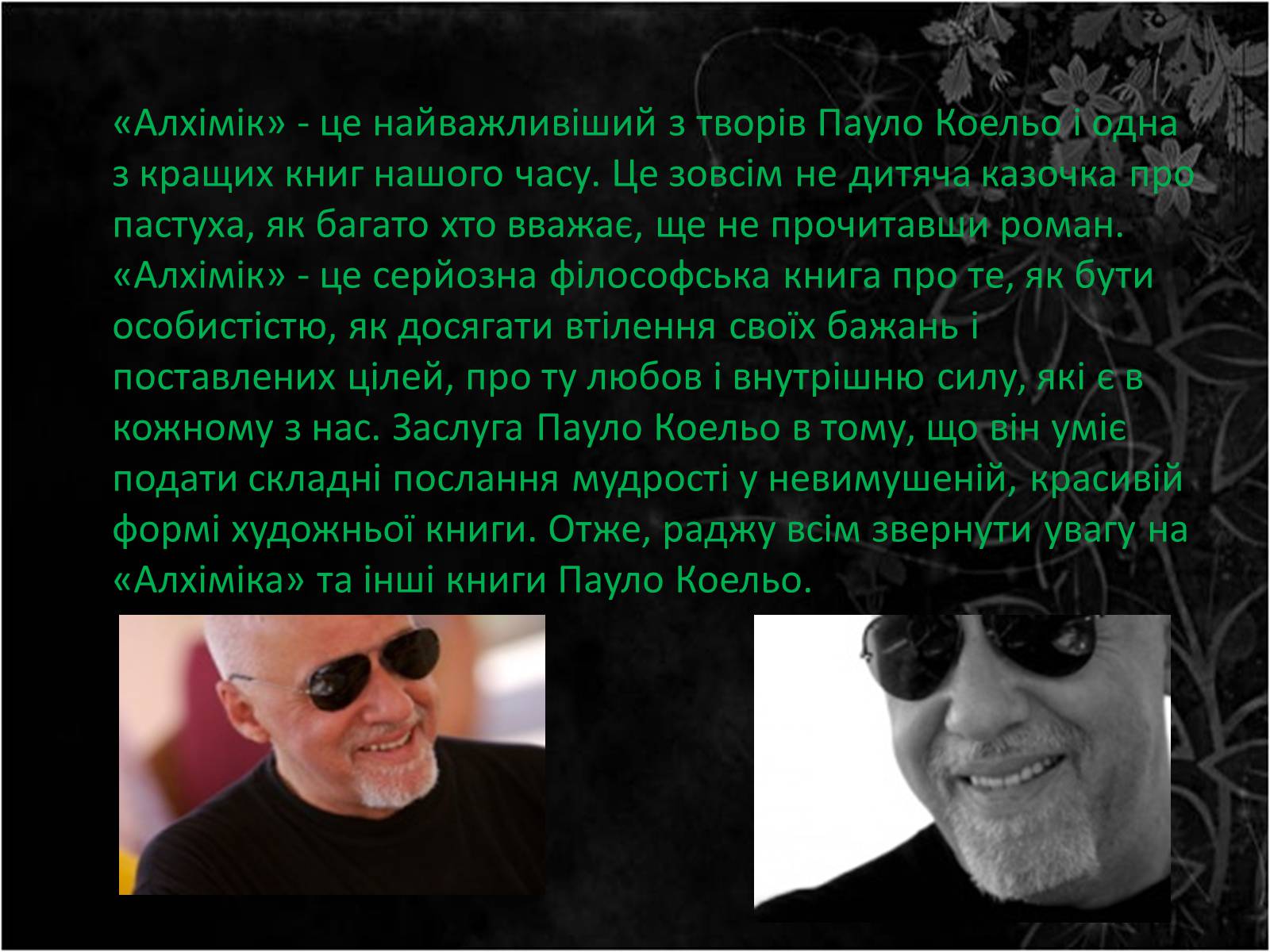Презентація на тему «Пауло Коельо» (варіант 4) - Слайд #12 Презентація на тему «Пауло Коельо» (варіант 4) - Слайд #12