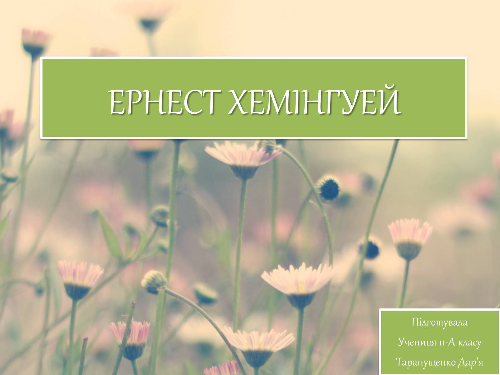 Презентація на тему «Ернест Хемінгуей» (варіант 7) - Слайд #1 Презентація на тему «Ернест Хемінгуей» (варіант 7) - Слайд #1