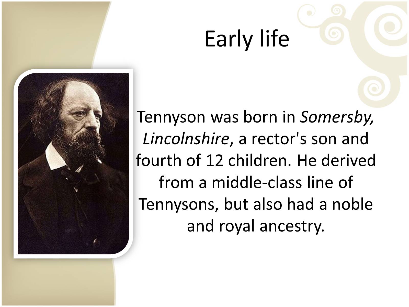 Презентація на тему «The Lord Tennyson» - Слайд #2 Презентація на тему «The Lord Tennyson» - Слайд #2
