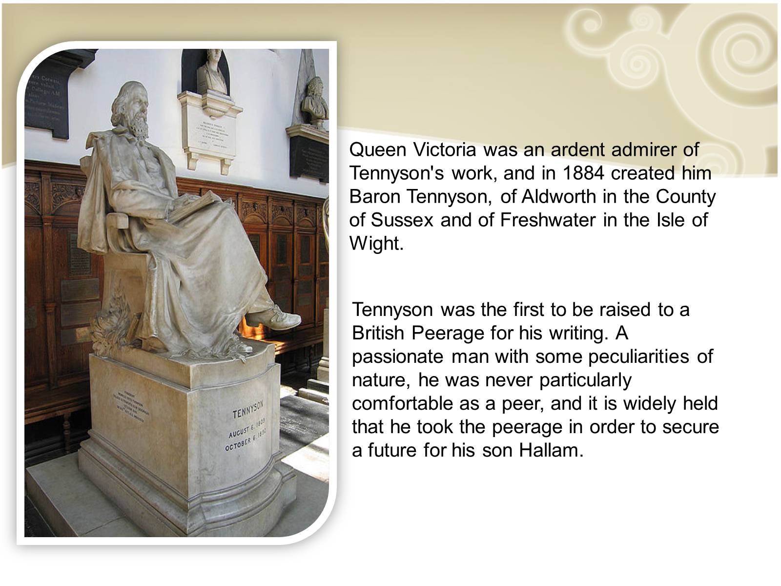 Презентація на тему «The Lord Tennyson» - Слайд #9 Презентація на тему «The Lord Tennyson» - Слайд #9
