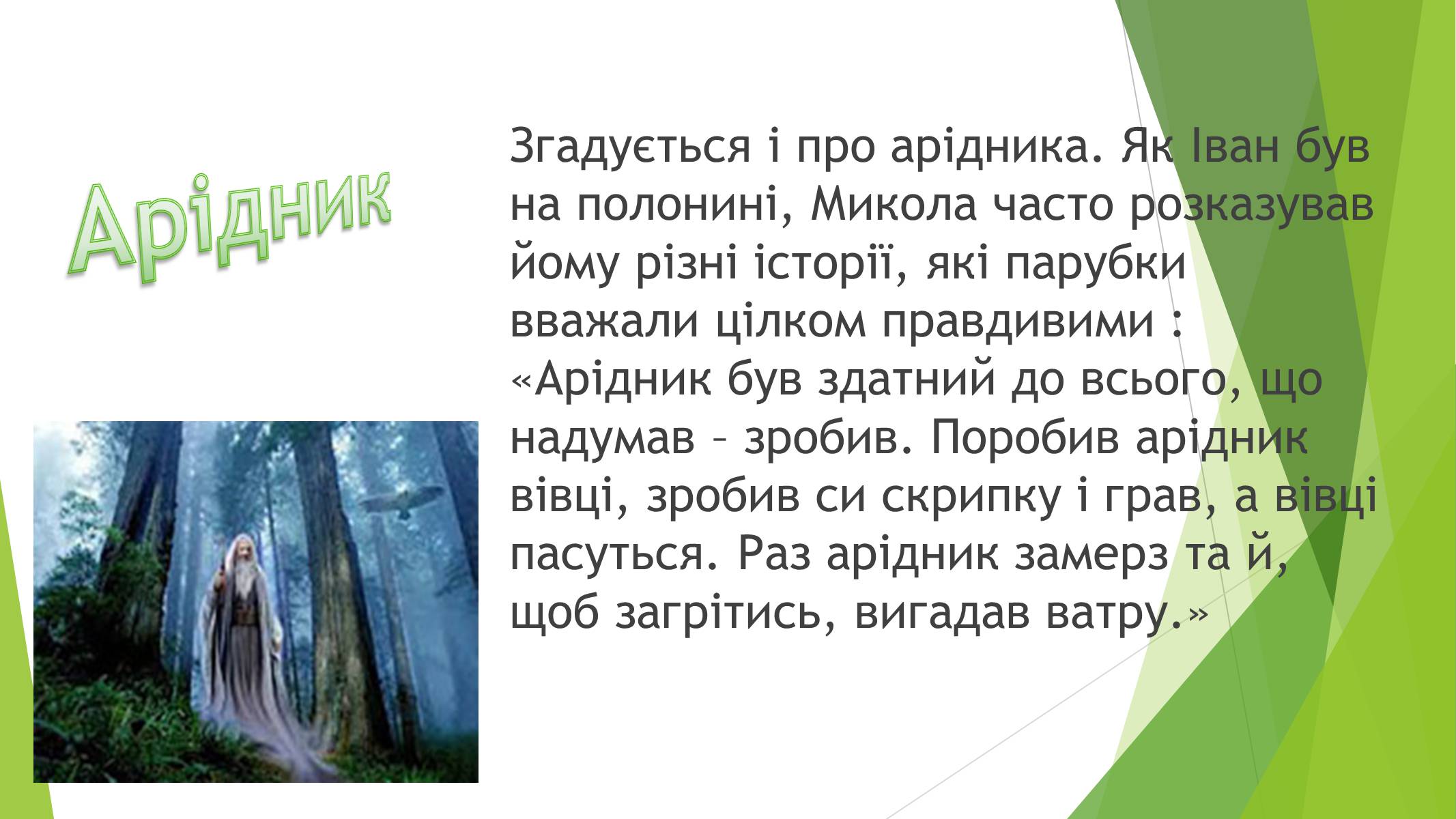 Презентація на тему «Міфічні істоти в повісті «Тіні забутих предків»» (варіант 3) - Слайд #11 Презентація на тему «Міфічні істоти в повісті «Тіні забутих предків»» (варіант 3) - Слайд #11