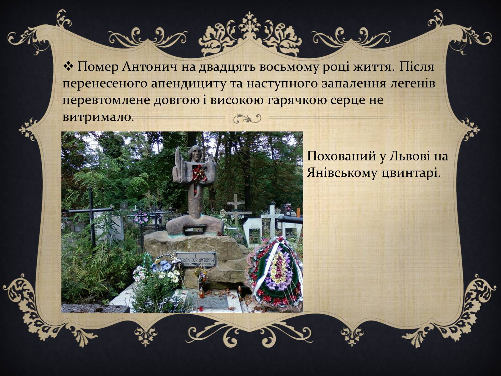 Презентація на тему «Антонич Богдан-Ігор Васильович» (варіант 1) - Слайд #12 Презентація на тему «Антонич Богдан-Ігор Васильович» (варіант 1) - Слайд #12