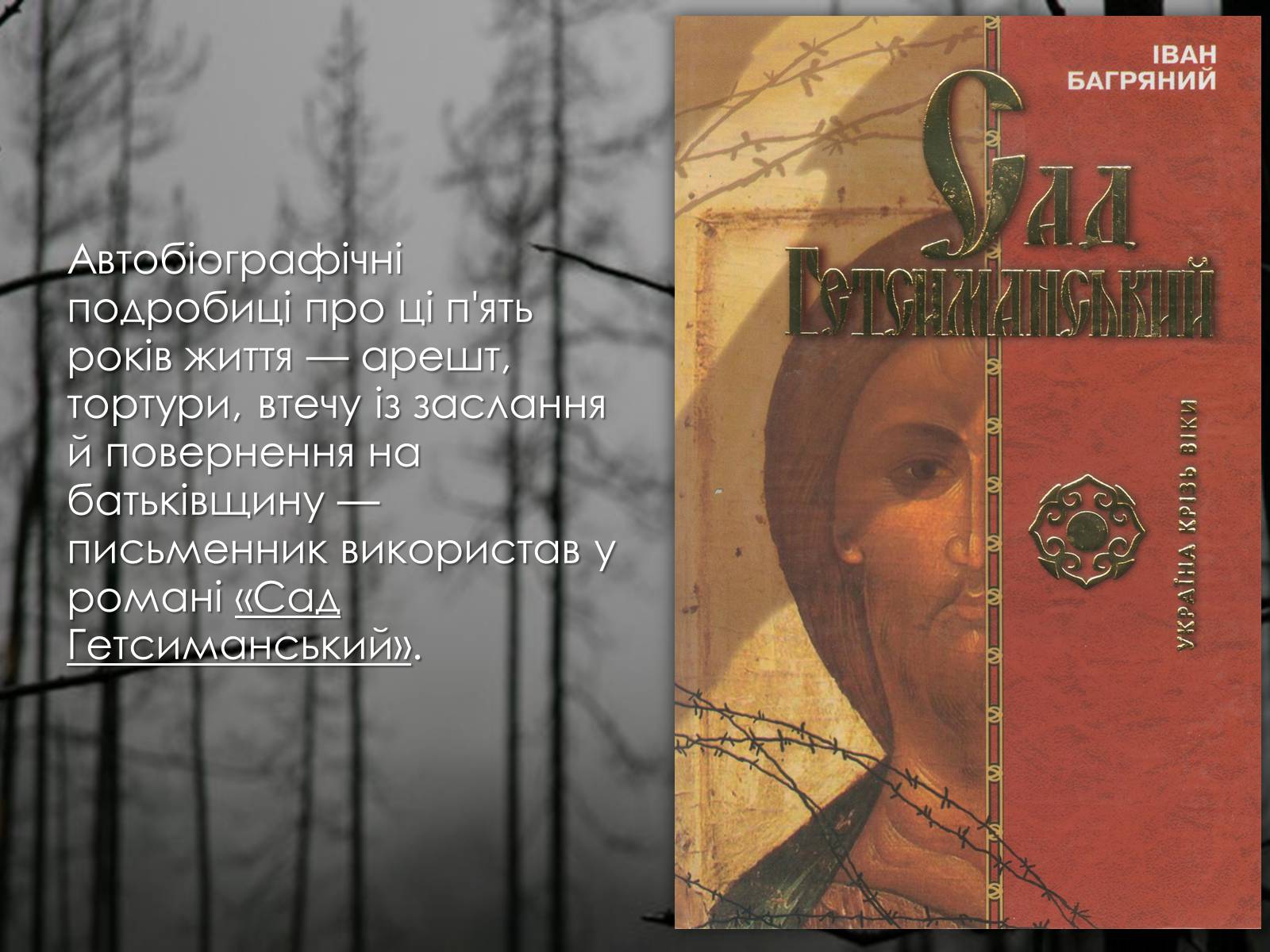 Презентація на тему «Іван Багряний» (варіант 8) - Слайд #15 Презентація на тему «Іван Багряний» (варіант 8) - Слайд #15