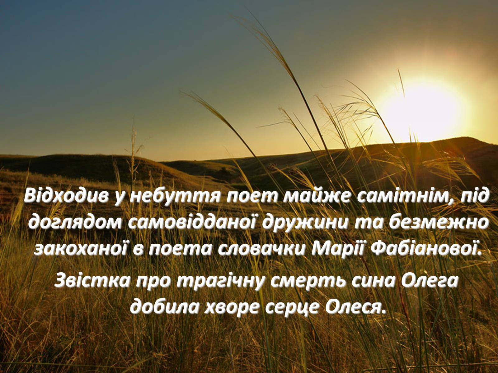Презентація на тему «Олександр Олесь» (варіант 5) - Слайд #21 Презентація на тему «Олександр Олесь» (варіант 5) - Слайд #21