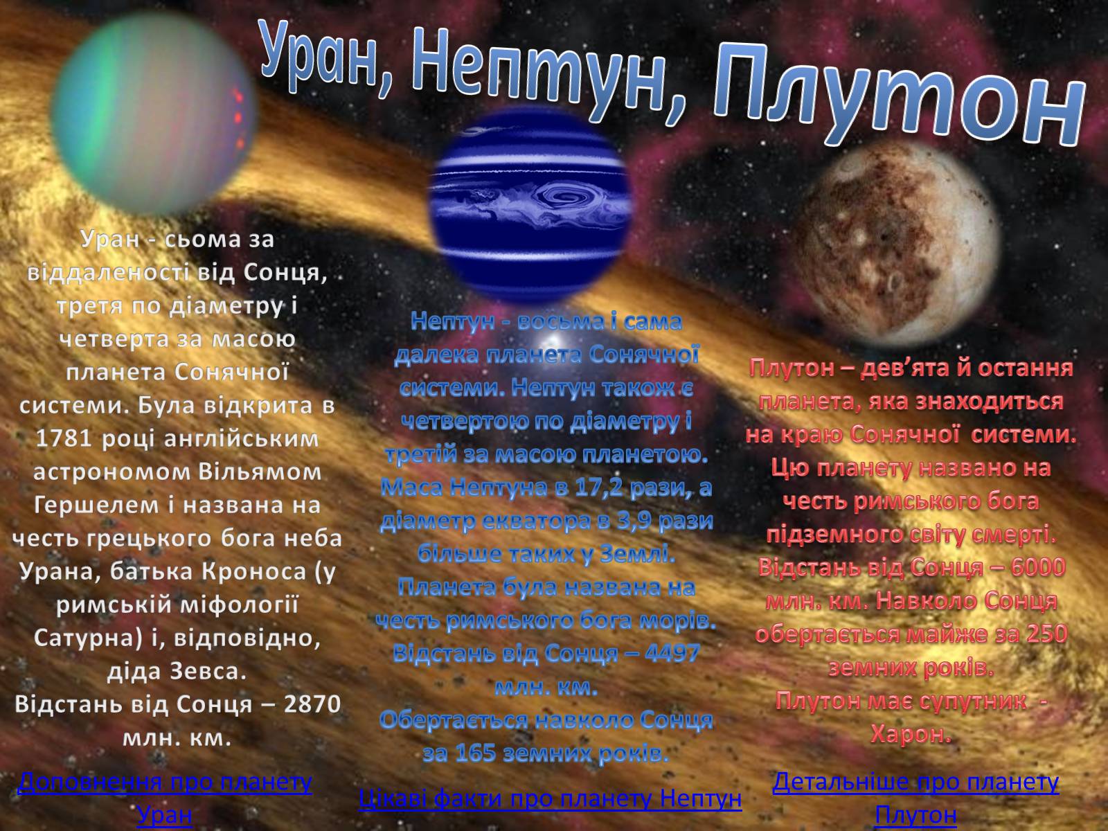 Презентація на тему «Наш космос» - Слайд #11 Презентація на тему «Наш космос» - Слайд #11