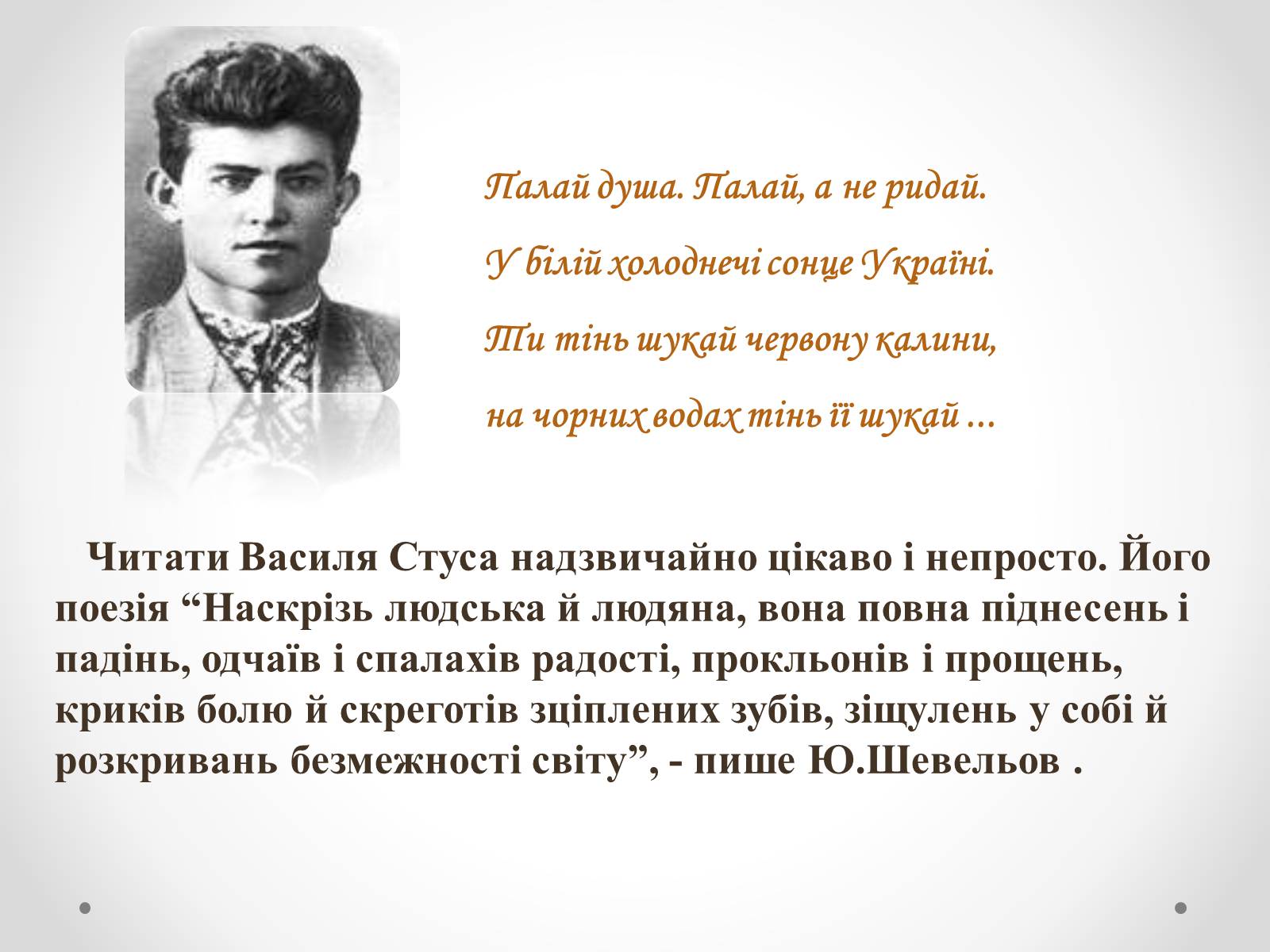 Презентація на тему «Василь Стус» (варіант 4) - Слайд #7 Презентація на тему «Василь Стус» (варіант 4) - Слайд #7