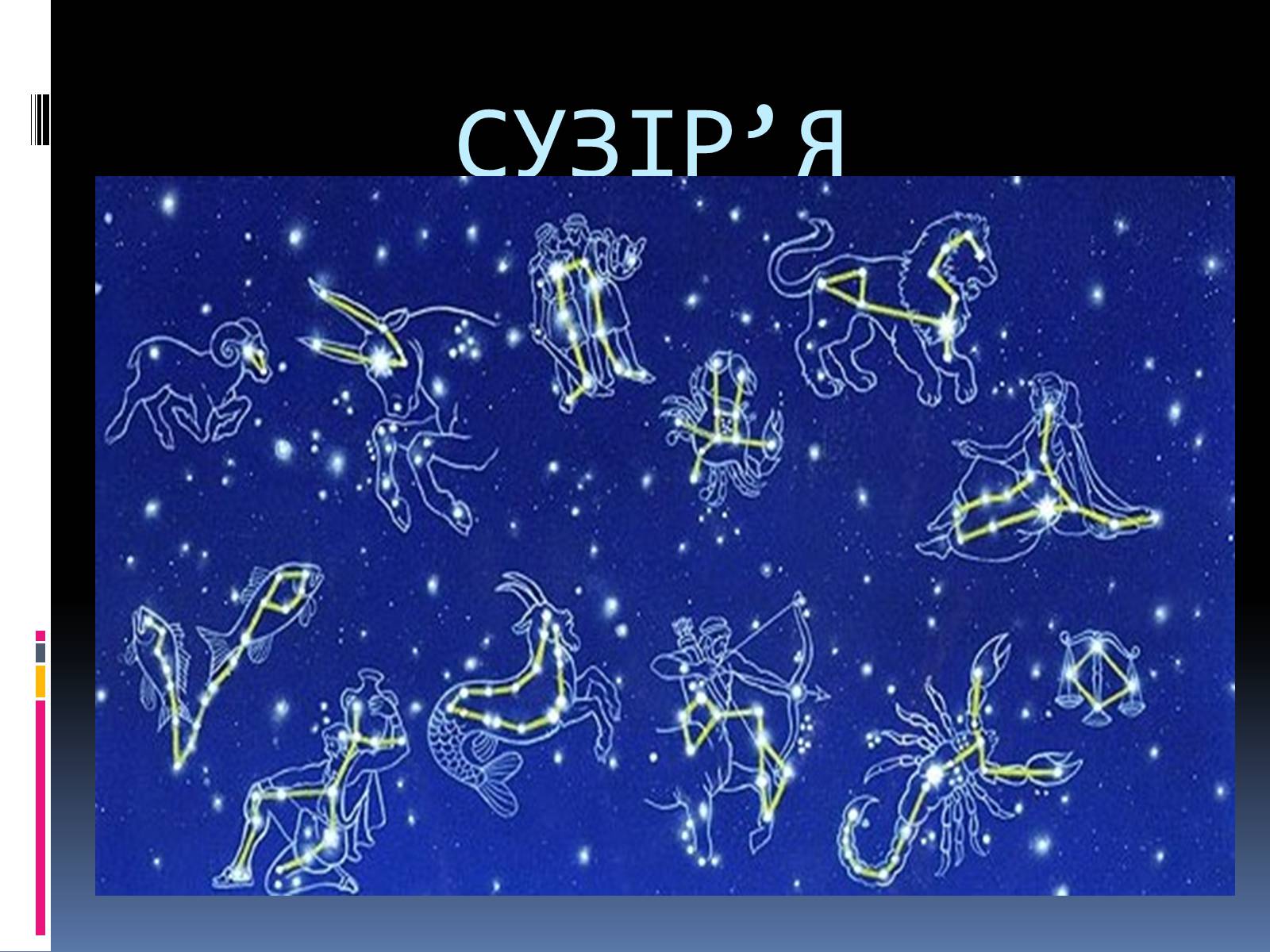 Презентація на тему «Сузір’я» (варіант 7) - Слайд #1 Презентація на тему «Сузір’я» (варіант 7) - Слайд #1