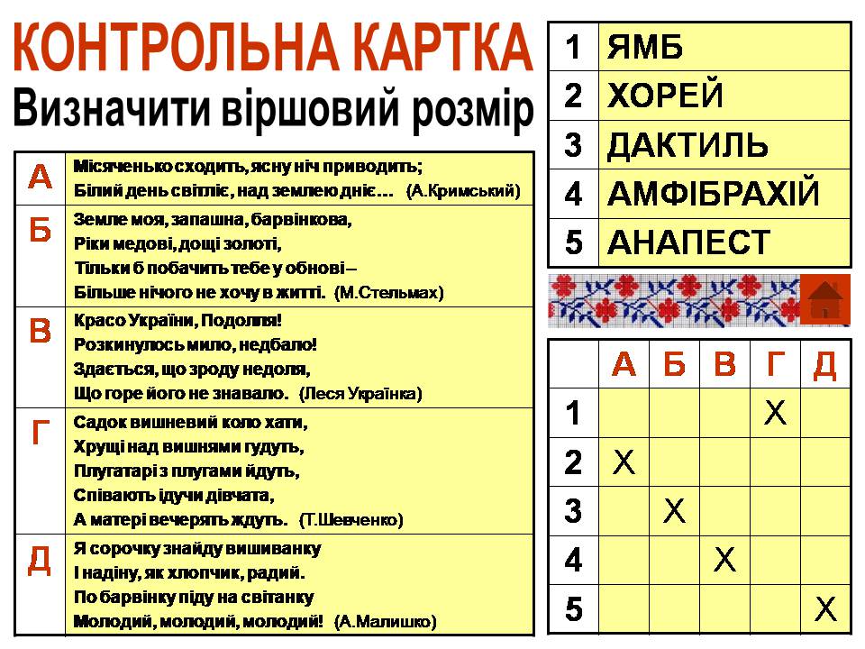 Презентація на тему «Віршовий розмір» (варіант 2) - Слайд #26 Презентація на тему «Віршовий розмір» (варіант 2) - Слайд #26