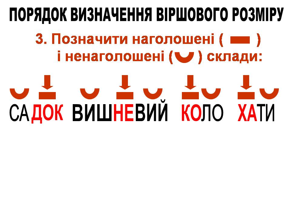 Презентація на тему «Віршовий розмір» (варіант 2) - Слайд #6 Презентація на тему «Віршовий розмір» (варіант 2) - Слайд #6
