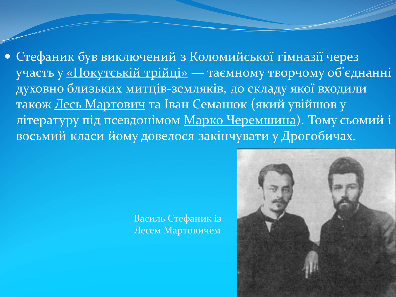 Презентація на тему «Василь Стефаник» (варіант 3) - Слайд #6 Презентація на тему «Василь Стефаник» (варіант 3) - Слайд #6