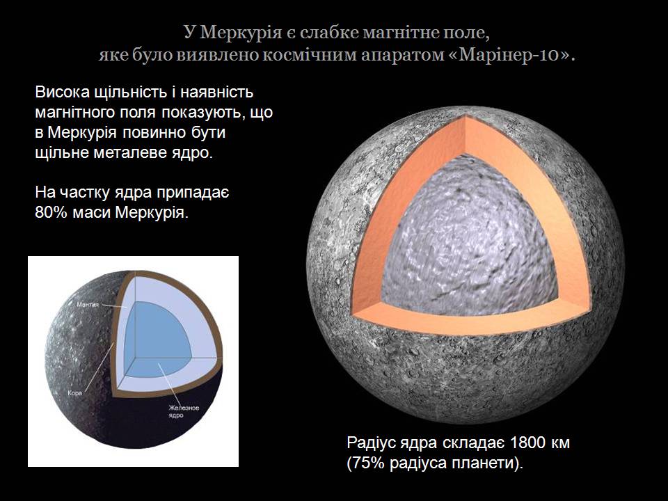 Презентація на тему «Планети земної групи» (варіант 11) - Слайд #10 Презентація на тему «Планети земної групи» (варіант 11) - Слайд #10