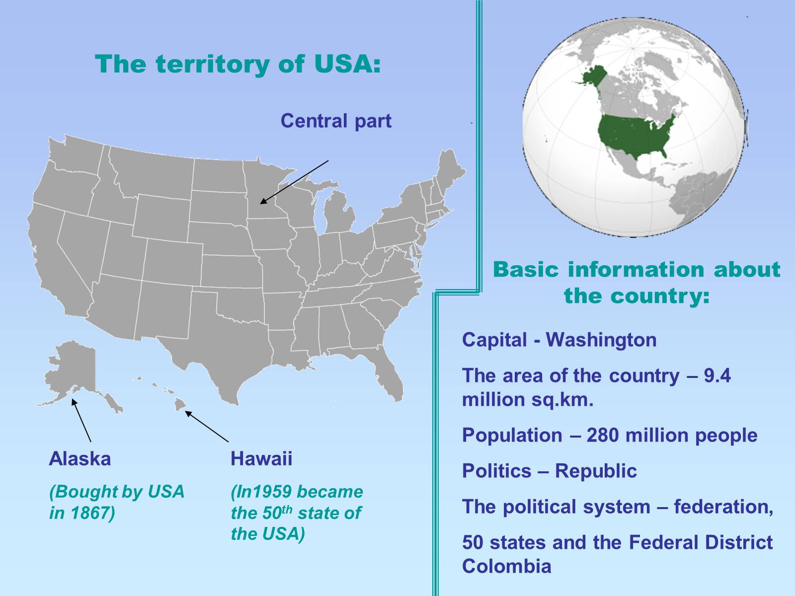 Презентація на тему «USA» (варіант 2) - Слайд #2 Презентація на тему «USA» (варіант 2) - Слайд #2