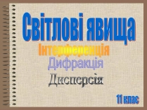 Презентація на тему «Світлові явища» (варіант 1)