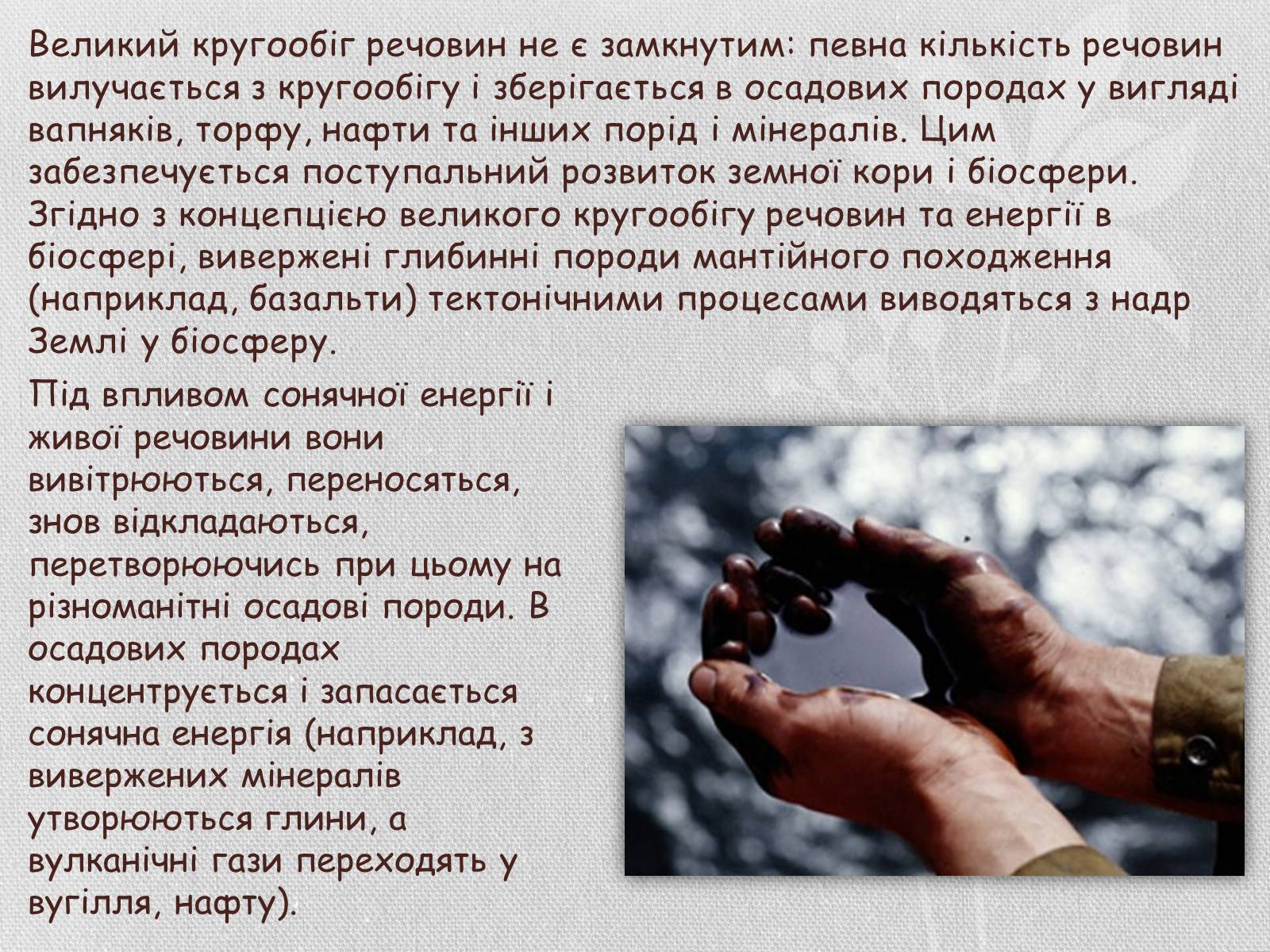 Презентація на тему «Колообіг речовин і потоки енергії як основні системоутворювальні чинники» (варіант 1) - Слайд #10 Презентація на тему «Колообіг речовин і потоки енергії як основні системоутворювальні чинники» (варіант 1) - Слайд #10