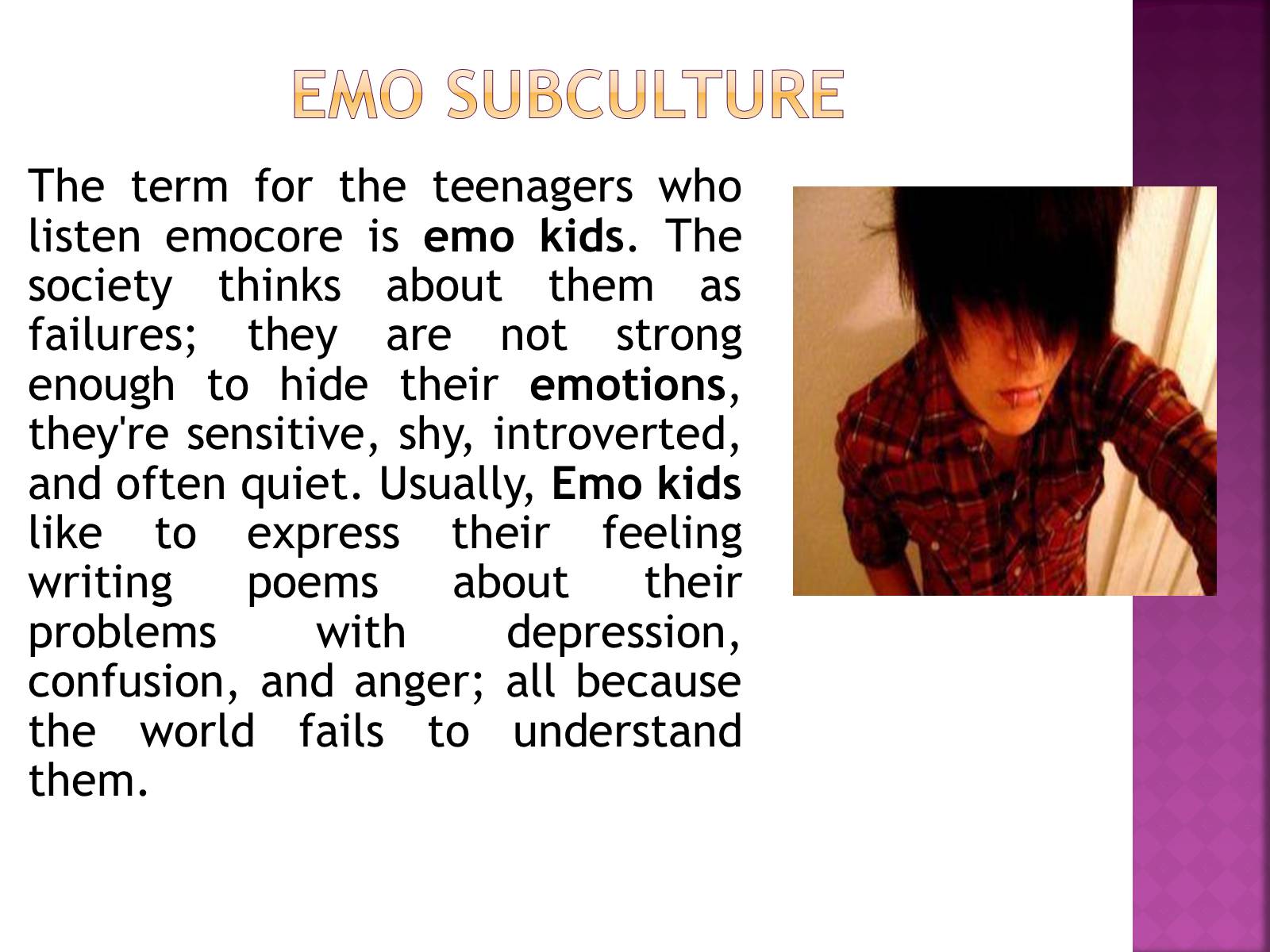 Презентація на тему «Emo» - Слайд #12 Презентація на тему «Emo» - Слайд #12