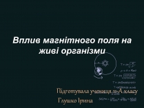 Презентація на тему «Вплив магнітного поля на живі організми» (варіант 4)