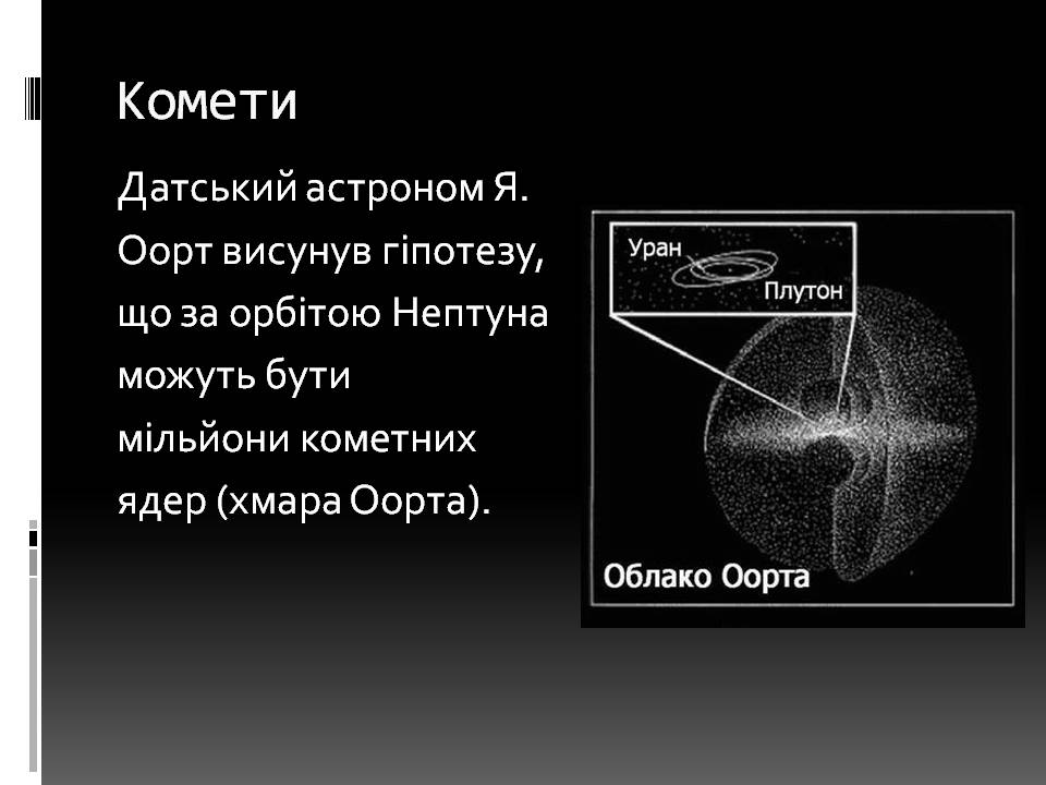 Презентація на тему «Малі тіла сонячної системи» (варіант 11) - Слайд #10 Презентація на тему «Малі тіла сонячної системи» (варіант 11) - Слайд #10