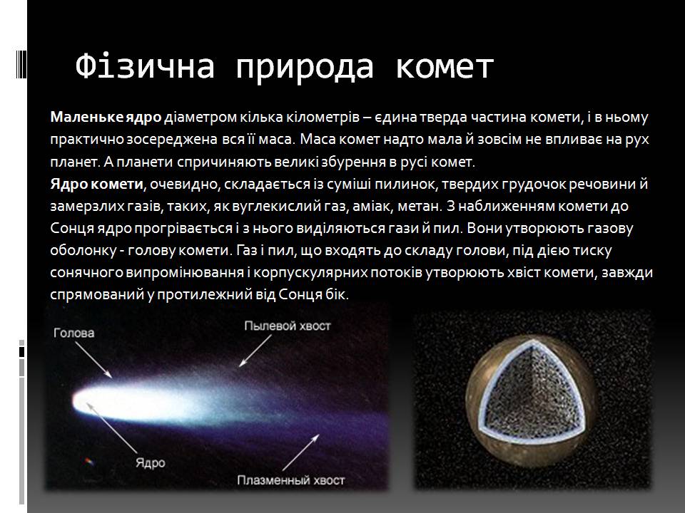 Презентація на тему «Малі тіла сонячної системи» (варіант 11) - Слайд #7 Презентація на тему «Малі тіла сонячної системи» (варіант 11) - Слайд #7